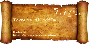 Tornyos Ádám névjegykártya