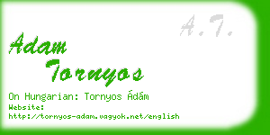 adam tornyos business card